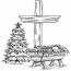 baby jesus in a manger clip art library