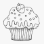 free coloring pages of birthday cupcake