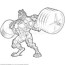 weightlifting beast man coloring pages