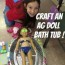 diy american girl doll bathtub craft