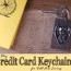 diy credit card keychains for debt free