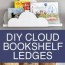 diy cloud bookshelf ledges kids