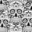 sugar skull coloring page archives
