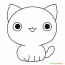 cartoon kitten coloring page free