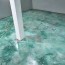 marble acid stained concrete floor