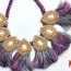 how to make silk thread tassel necklace