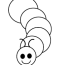 worm coloring pages to download and