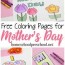 free printable mothers day coloring