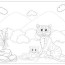 coloring pages for kid with cute tiger