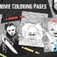 printable horror movie coloring pages
