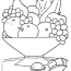 healthy foods coloring page food