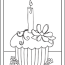 40 cupcake coloring pages free