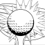 golf ball coloring page book for kids