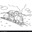 train coloring pages royalty free
