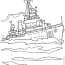 navy destroyer military coloring page