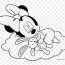 baby minnie coloring page png