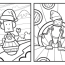funny christmas robot coloring pages