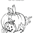 pumpkin for october coloring page