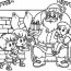 free printable santa coloring pages for