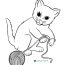 kitten coloring pages cat