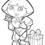 dora the explorer coloring page for