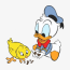 baby donald clipart coloring pages