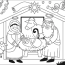 the birth of jesus coloring page free