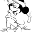 mickey mouse playing golf coloring page