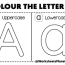 alphabet for coloring worksheets for kids