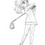hitting golf ball coloring page