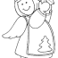 little christmas angel with star