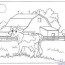 farm and baby animals coloring pages
