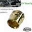 brass motorcycle drilled exhaust end