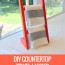 simple countertop towel ladder
