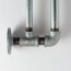 galvanized pipe double curtain rods