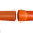 china orange upvc pipe for electrical