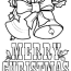merry christmas bells coloring page