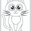 cute kitten coloring pages updated 2022