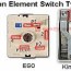electric range surface element switch