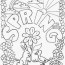 first day of spring coloring page