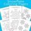 snowflake coloring pages itsybitsyfun com
