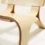 modern lounge chair out of bent plywood