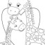 print giraffe coloring pages