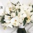 cascading wedding bouquet with orchids