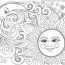 adult coloring pages of the sun