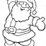 santa claus colouring pages to print