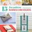 13 diy business card holders patterns