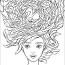 crazy hair coloring page coloringbay