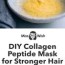 diy collagen peptide mask for the