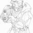 master chief of halo coloring pages